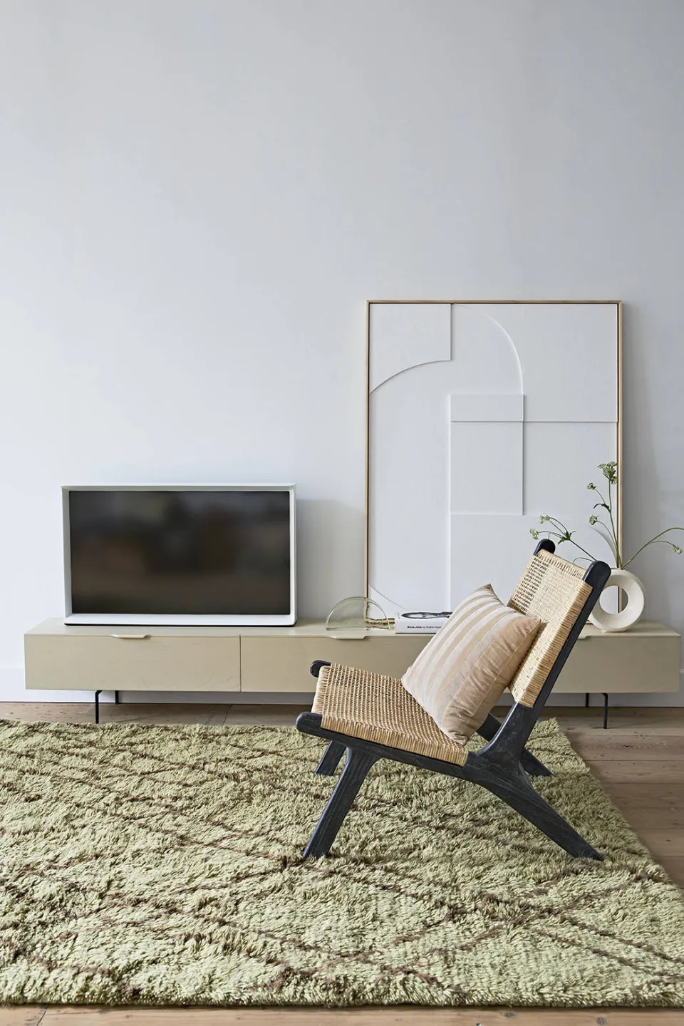 HKLIVING tv-meubel Grain zand, foto 3
