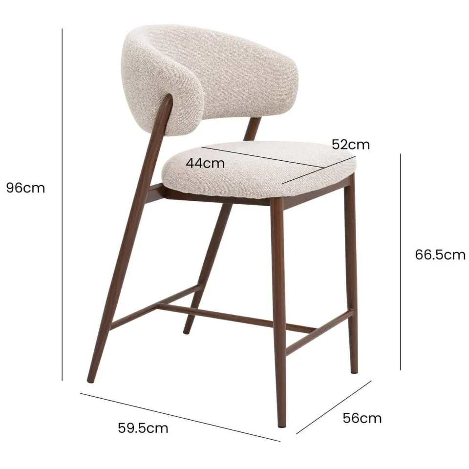 Giga Meubel Skive barstoel beige, foto 6