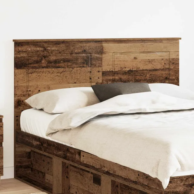 vidaXL Hoofdbord Oudhout 100 cm Geconstrueerd hout Bruin