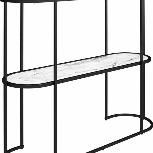 Notio Living Moon-Phases-Consoletafel - Wit Marmerlook