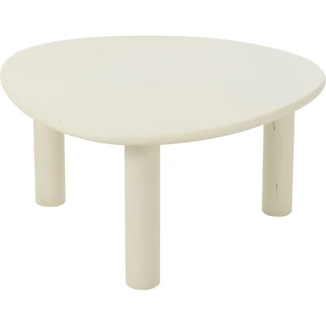 J-Line bijzettafel Bali - hout - wit - medium