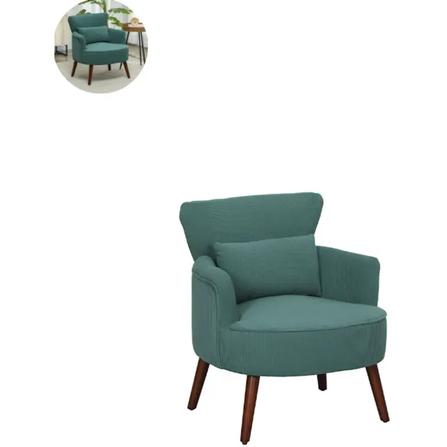 GranMaison Fauteuil - Relaxzetel - Relaxstoel - Relaxfauteuil - Stoel - Voor één Persoon - Donkergroen
