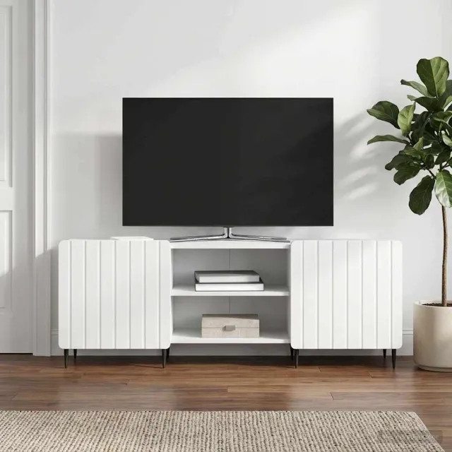 vidaXL TV-kast Wit 150 x 31 x 52 cm Bewerkt hout, foto 2