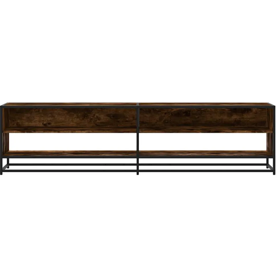 vidaXL Tv-meubel 180,5x40x46 cm bewerkt hout gerookt eikenkleur, foto 4