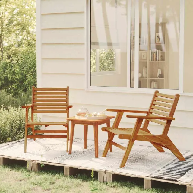 vidaXL Tuinstoelen 2 st massief acaciahout bruin