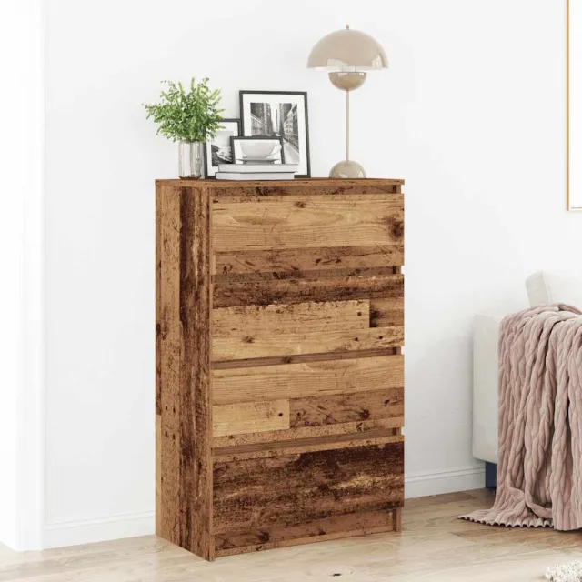 vidaXL Dressoir 60x35x98,5 cm spaanplaat oud hout Bruin