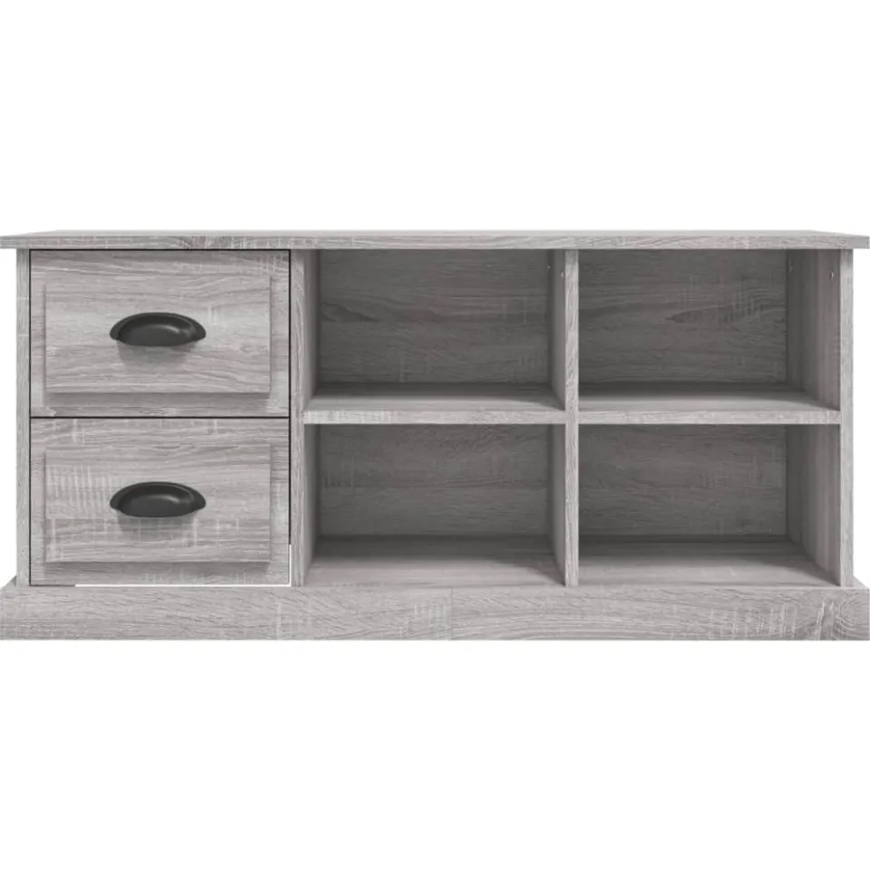 vidaXL Tv-meubel 102x35,5x47,5 cm bewerkt hout grijs sonoma eikenkleur, foto 3
