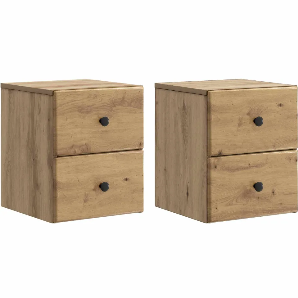 vidaXL Wandbeugel Bedkast 2 st Artisanaal eiken 34,5 x 33 x 40 cm, foto 3