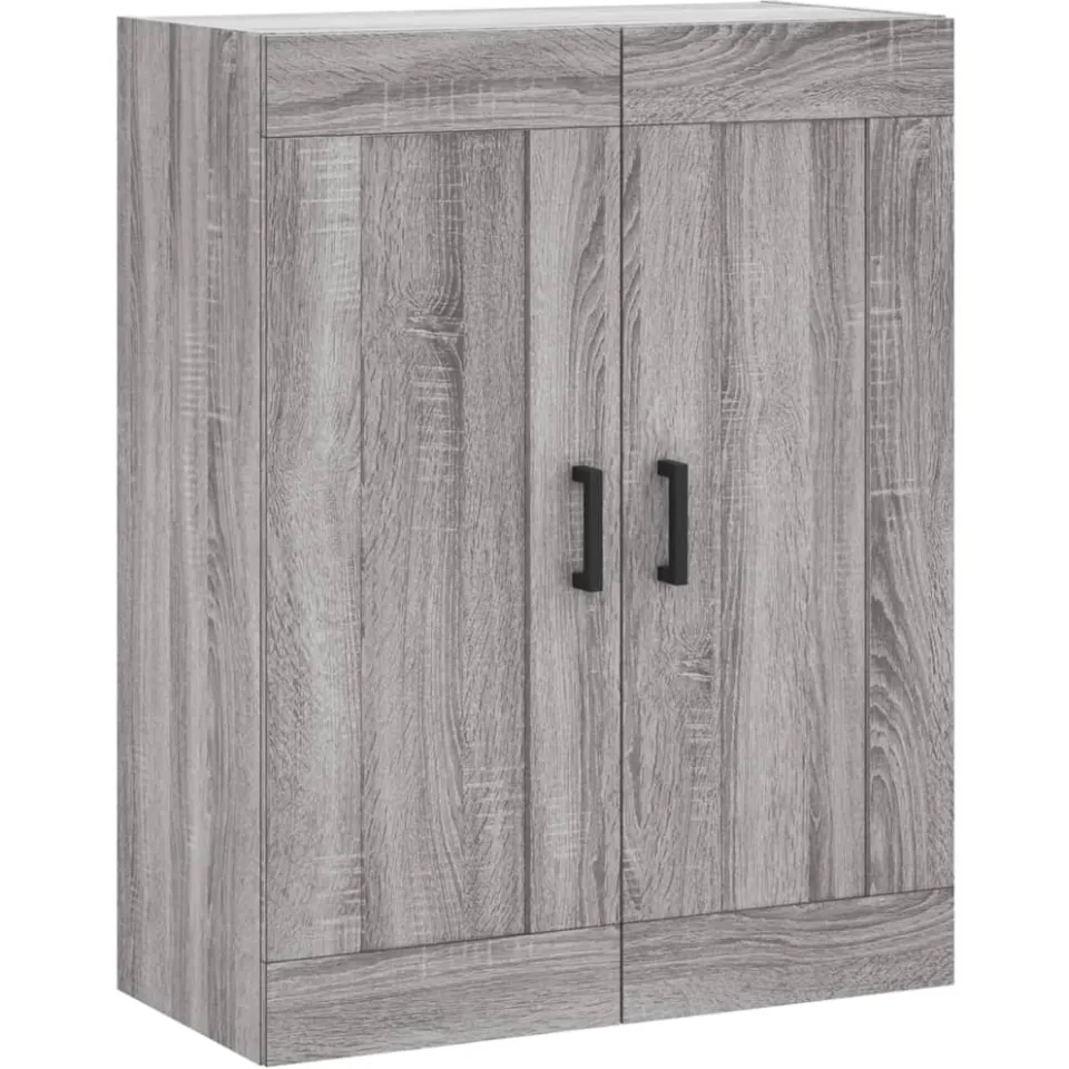 vidaXL Hangkasten 2 st bewerkt hout grijs sonoma eikenkleurig, foto 3