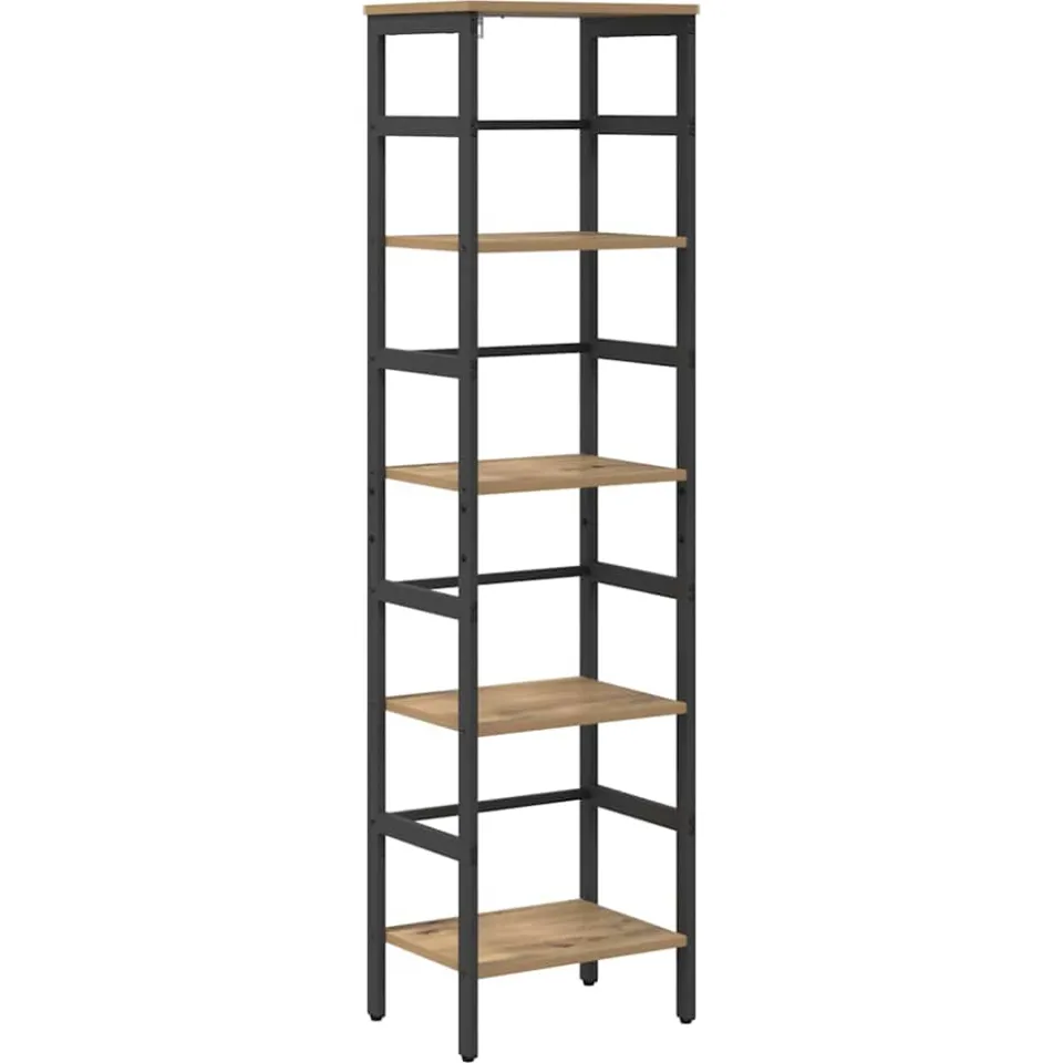 vidaXL Boekenkast 4-laags 40 x 29,5 x 149 cm Bewerkt hout bruin, foto 3