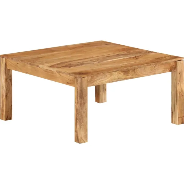vidaXL Salontafel 80x80x40 cm massief acaciahout bruin, foto 2