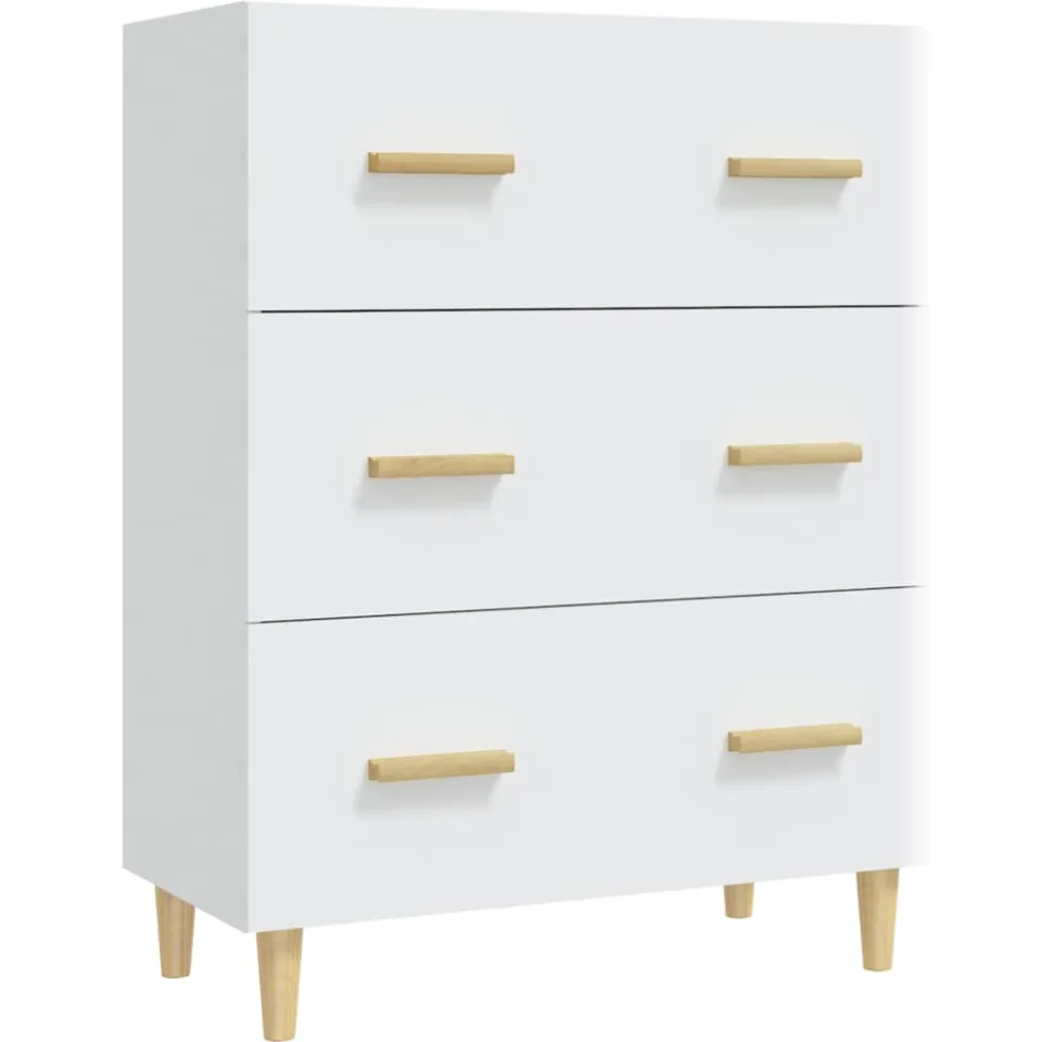 vidaXL Dressoir 70x34x90 cm bewerkt hout wit