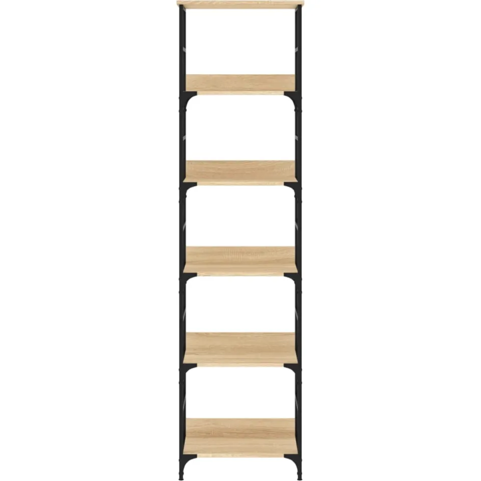 vidaXL Boekenkast Sonoma Eiken 50x33x188,5 cm Bewerkt Hout Bruin