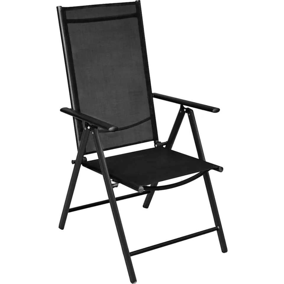 vidaXL 5-delige Tuinset aluminium zwart, foto 3