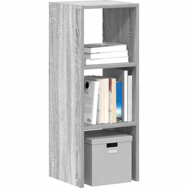 vidaXL Boekenkast stapelbaar 30x30x80 cm bewerkt hout grijs sonoma
