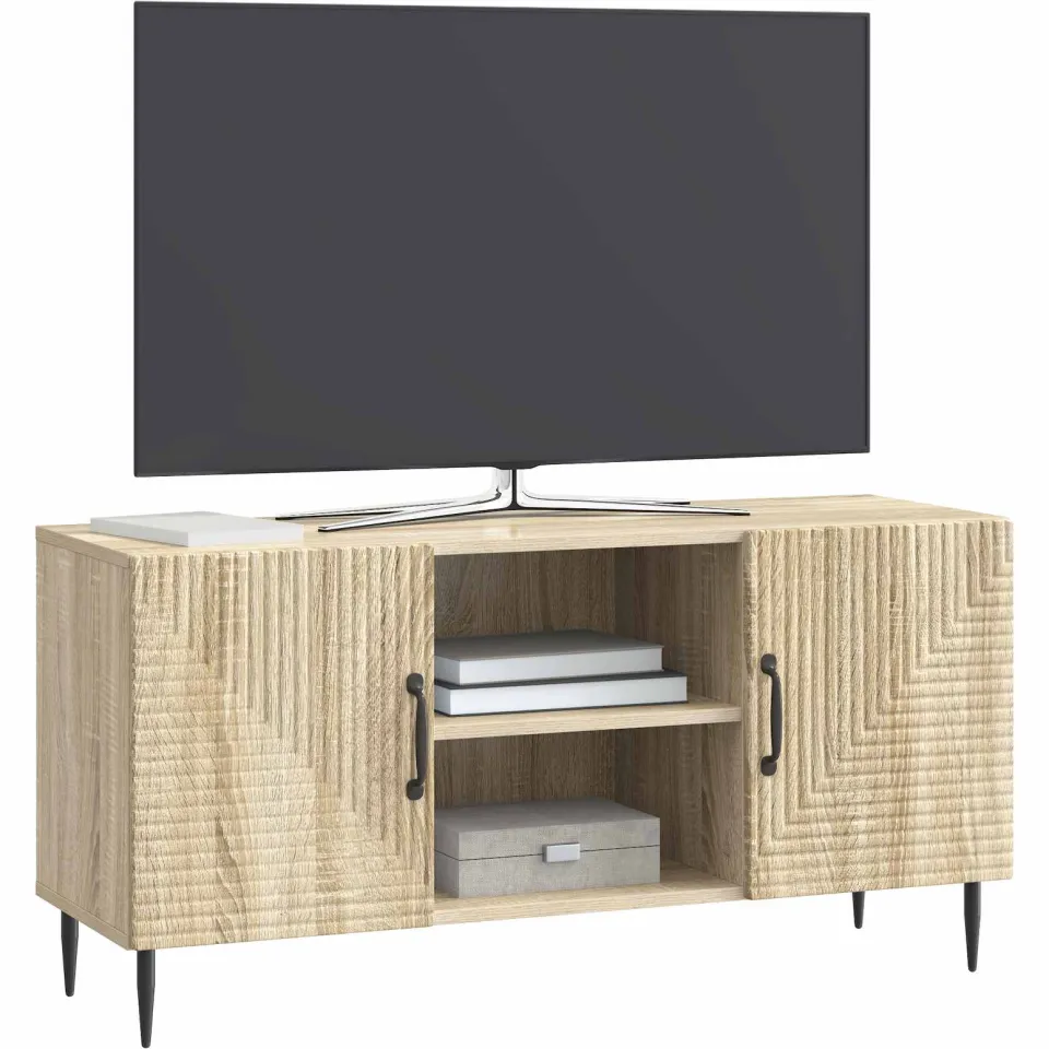 vidaXL TV-kast Sonoma Eiken 102 x 34,5 x 50 cm Bewerkt hout Bruin