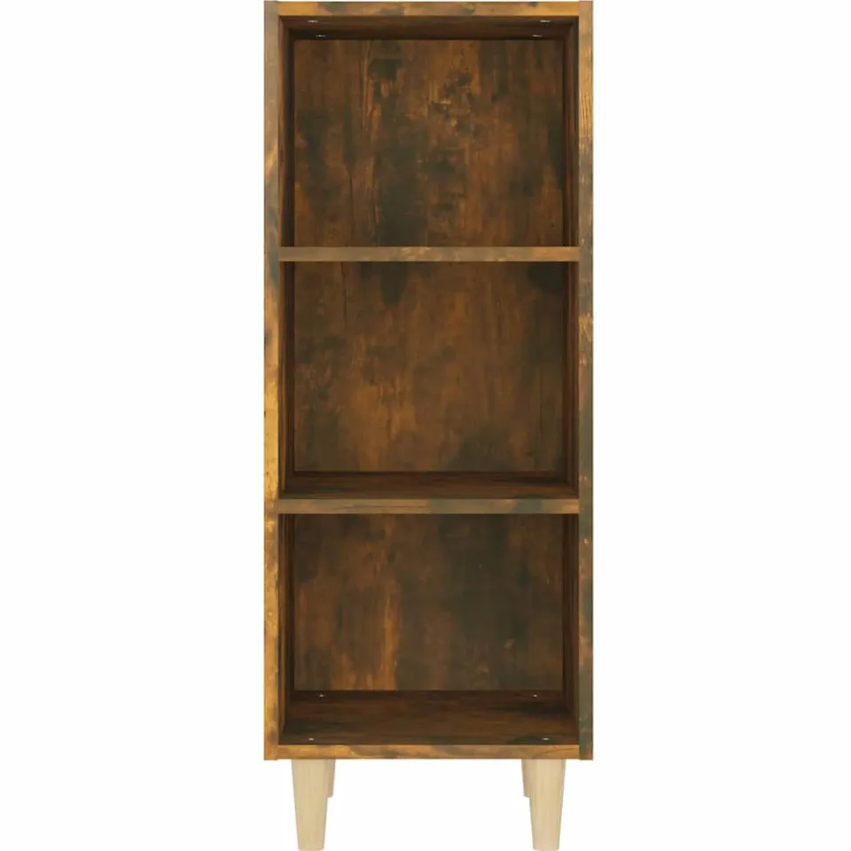 vidaXL Dressoir 34,5x32,5x90 cm bewerkt hout gerookt eikenkleurig, foto 4
