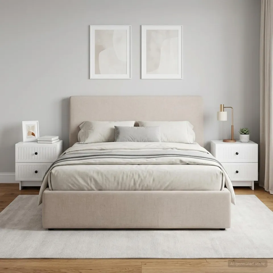 vidaXL Nachtkastje 2 st Hoogglans Wit 43 x 34,5 x 47,5 cm Bewerkt hout, foto 4