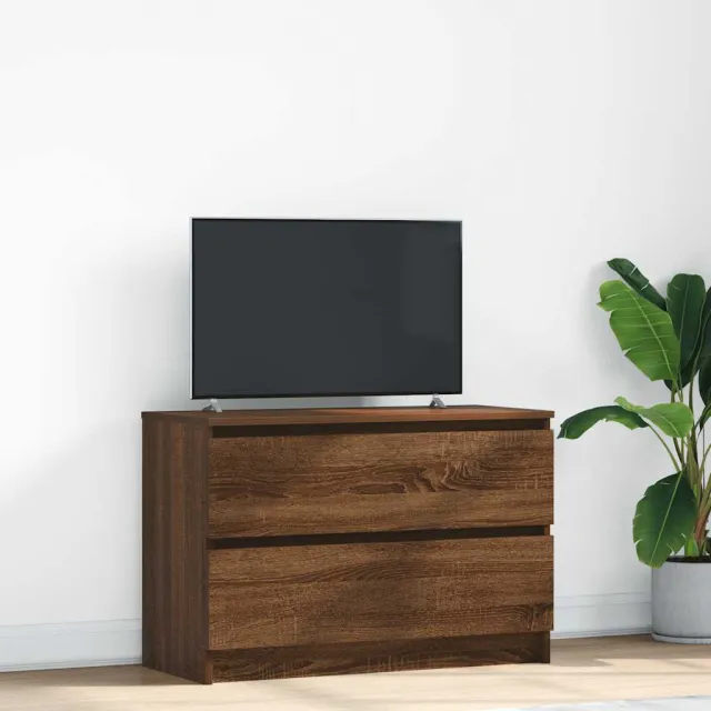 vidaXL Tv-meubel 80x35x54 cm spaanplaat bruin eikenkleurig