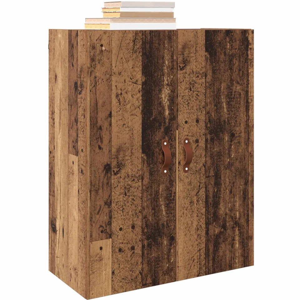 vidaXL Wandkast Oudhout 69,5 x 34 x 90 cm Bewerkt hout Bruin