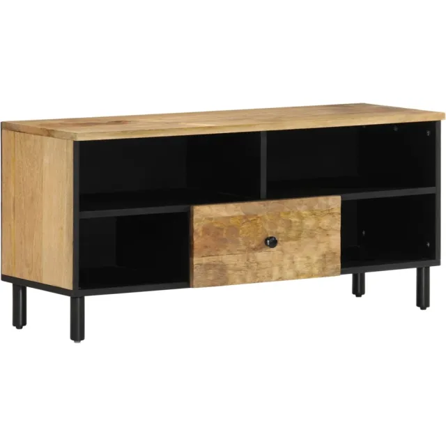 vidaXL Tv-meubel 100x33x46 cm massief mangohout Bruin