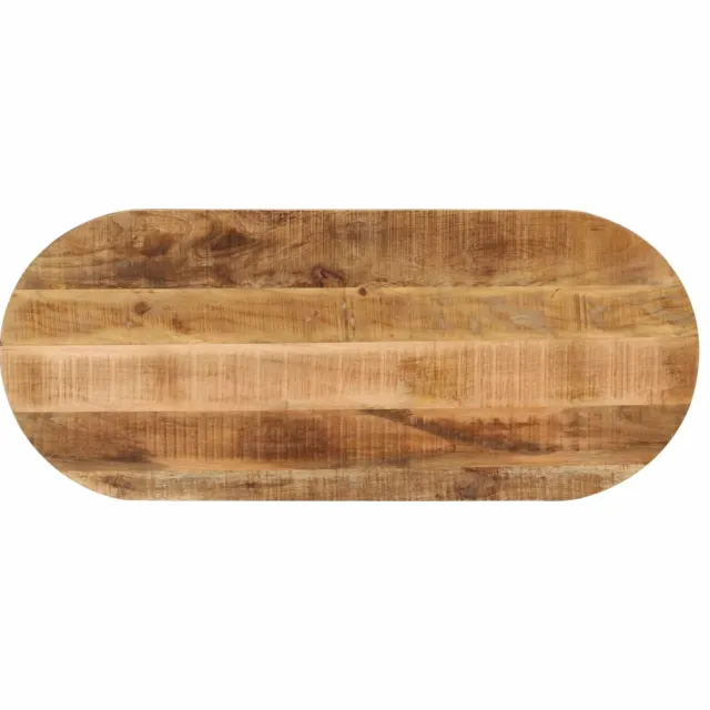 vidaXL Tafelblad ovaal 120x50x2,5 cm massief ruw mangohout Bruin
