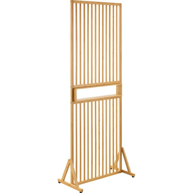 en.casa Kamerscherm Fron scheidingswand 197x75,5x40 cm bamboe [en.casa] naturel