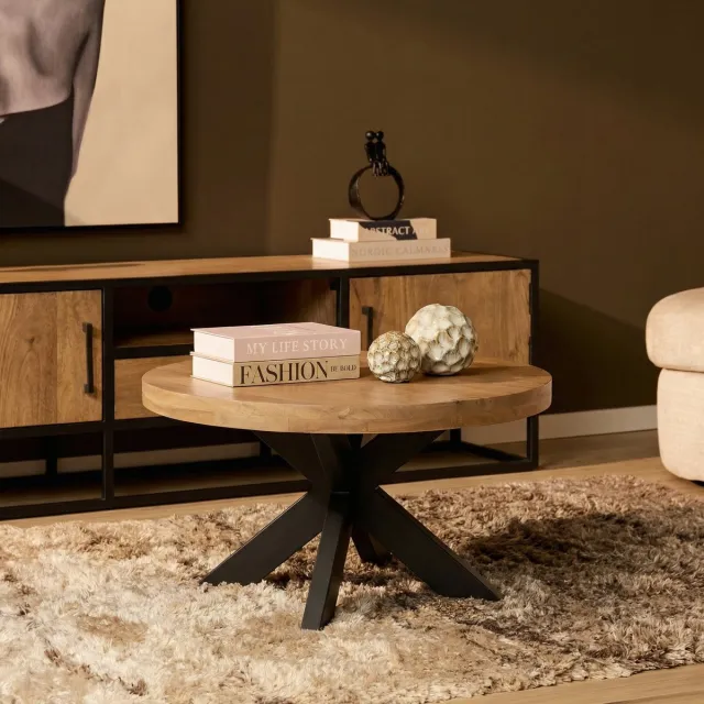 Starfurn Salontafel Dakota - Bruin - 80x80x40 cm