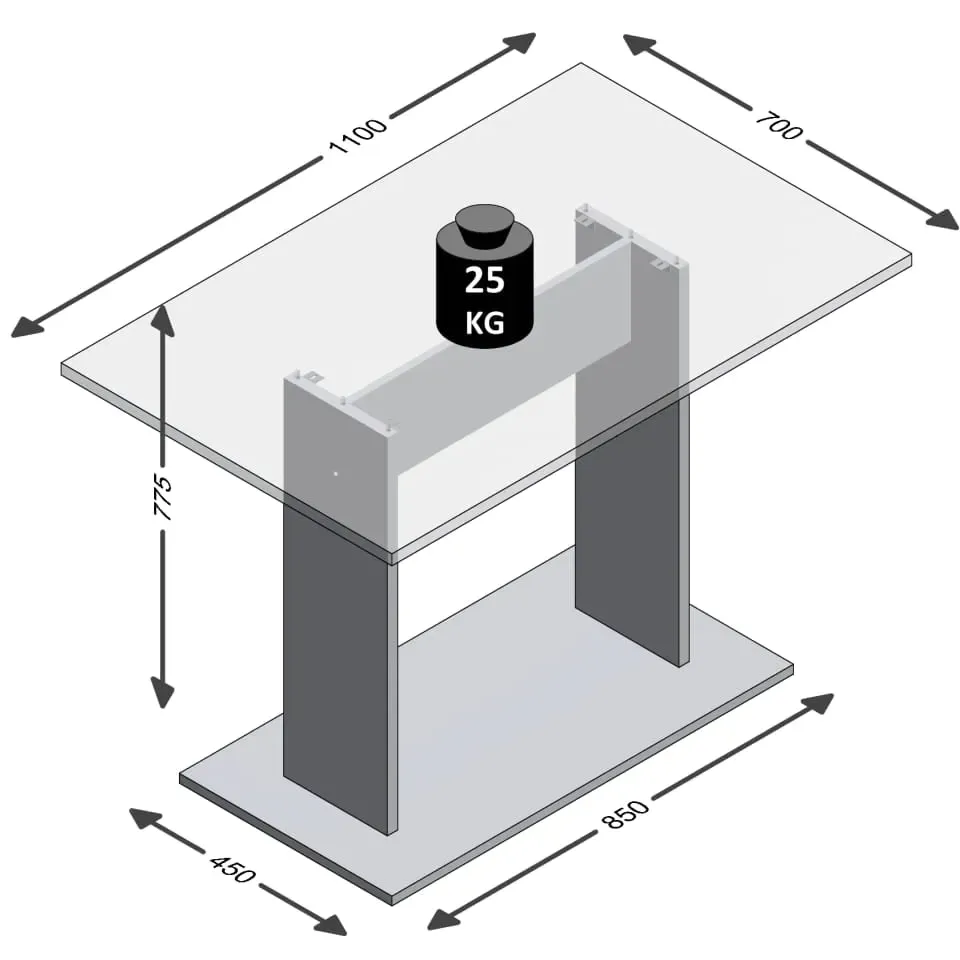 Eettafel Virgiana eiken, foto 2
