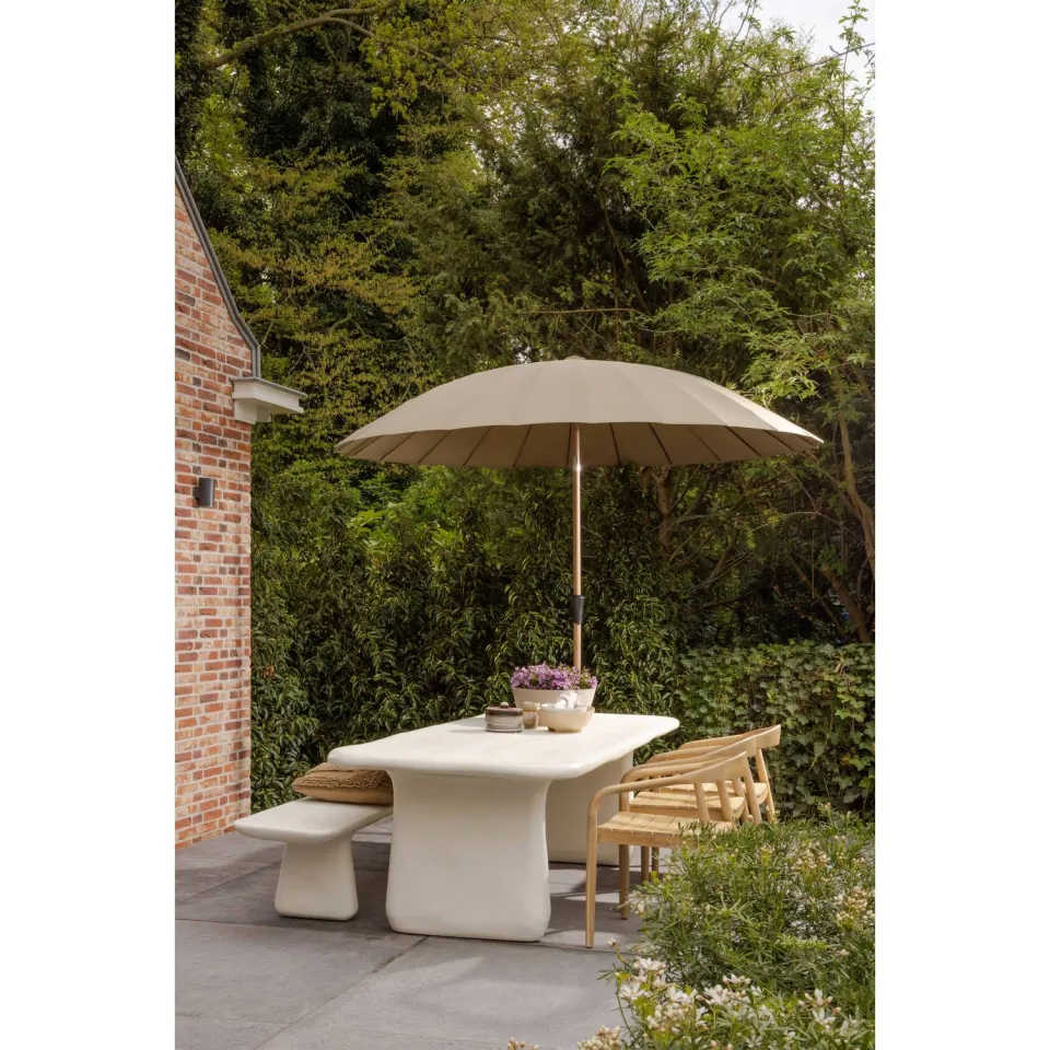 WOOOD Loggia Tuinbank - Polymeer - Naturel - 45x227x40, foto 3