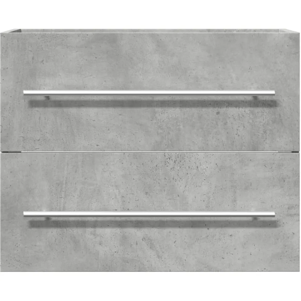 vidaXL Wastafelkast 60x38,5x48 cm spaanplaat betongrijs grijs, foto 4