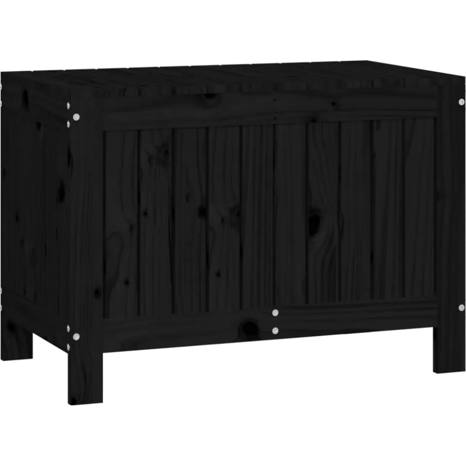 vidaXL Tuinbox 76x42,5x54 cm massief grenenhout zwart, foto 4