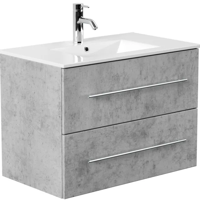 Wastafelkast Odin Beton 80 cm Grijs