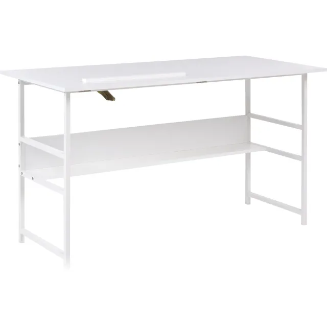 Beliani ORAN - Bureau - Wit - 140 x 50 cm - Vezelplaat