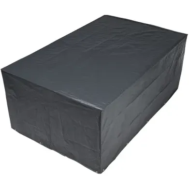Nature Tuinmeubelhoes Voor Rechthoekige Tafels Pe 100 G/m² Antraciet 225x143x90cm Zwart