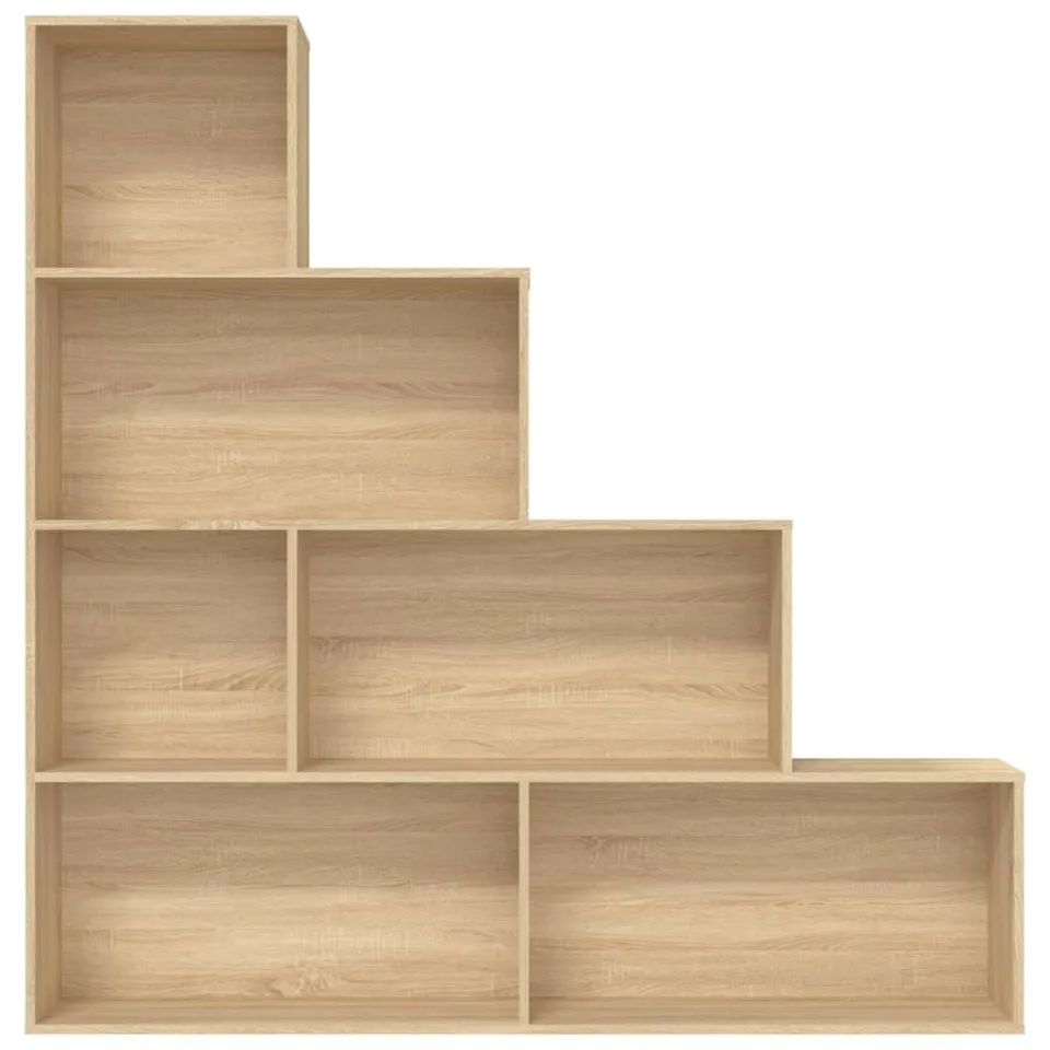 vidaXL Boekenkast/kamerscherm 155x24x160 cm bewerkt hout sonoma eiken, foto 4