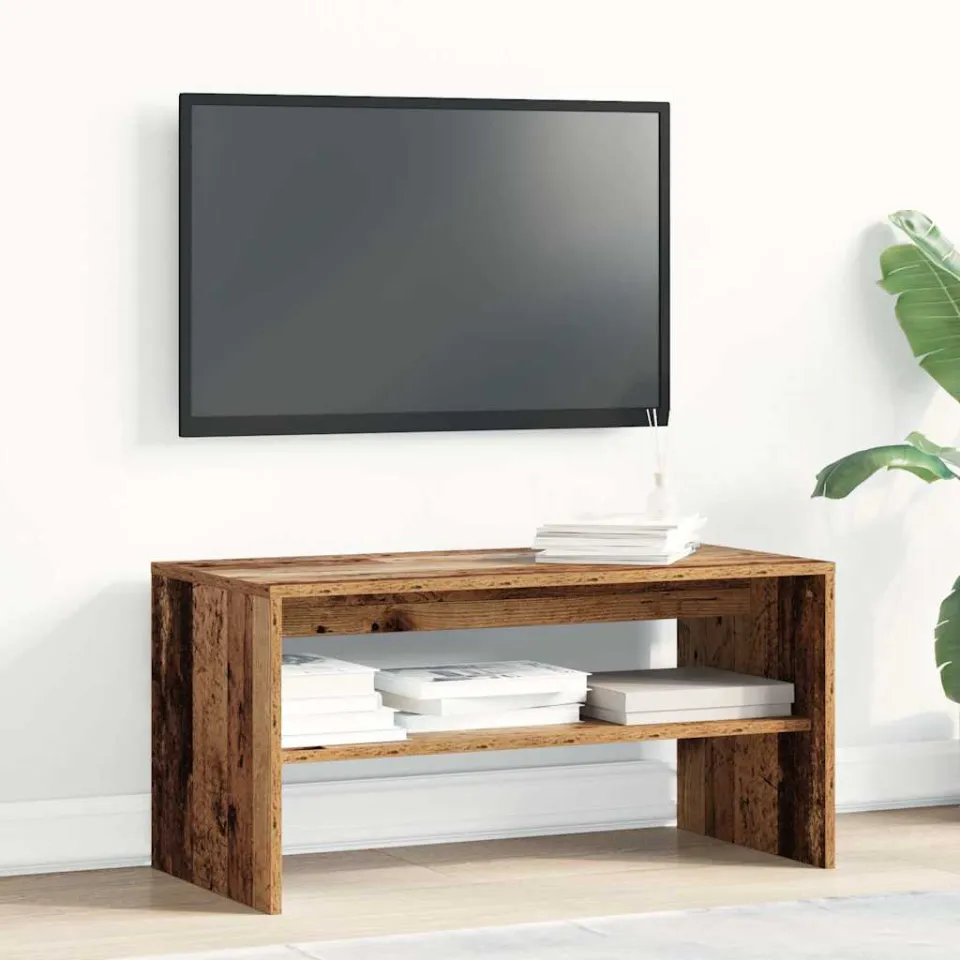vidaXL Tv-meubel 80x40x40 cm bewerkt hout oud houtkleurig bruin, foto 3