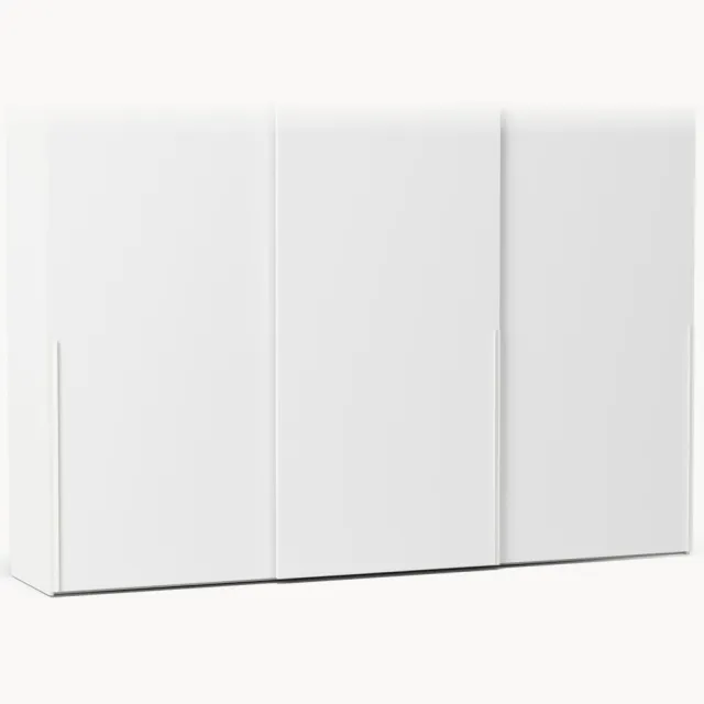 Westwing Collection Modulaire schuifdeurkast Leon, 300 cm breed, in verschillende formaten Wit