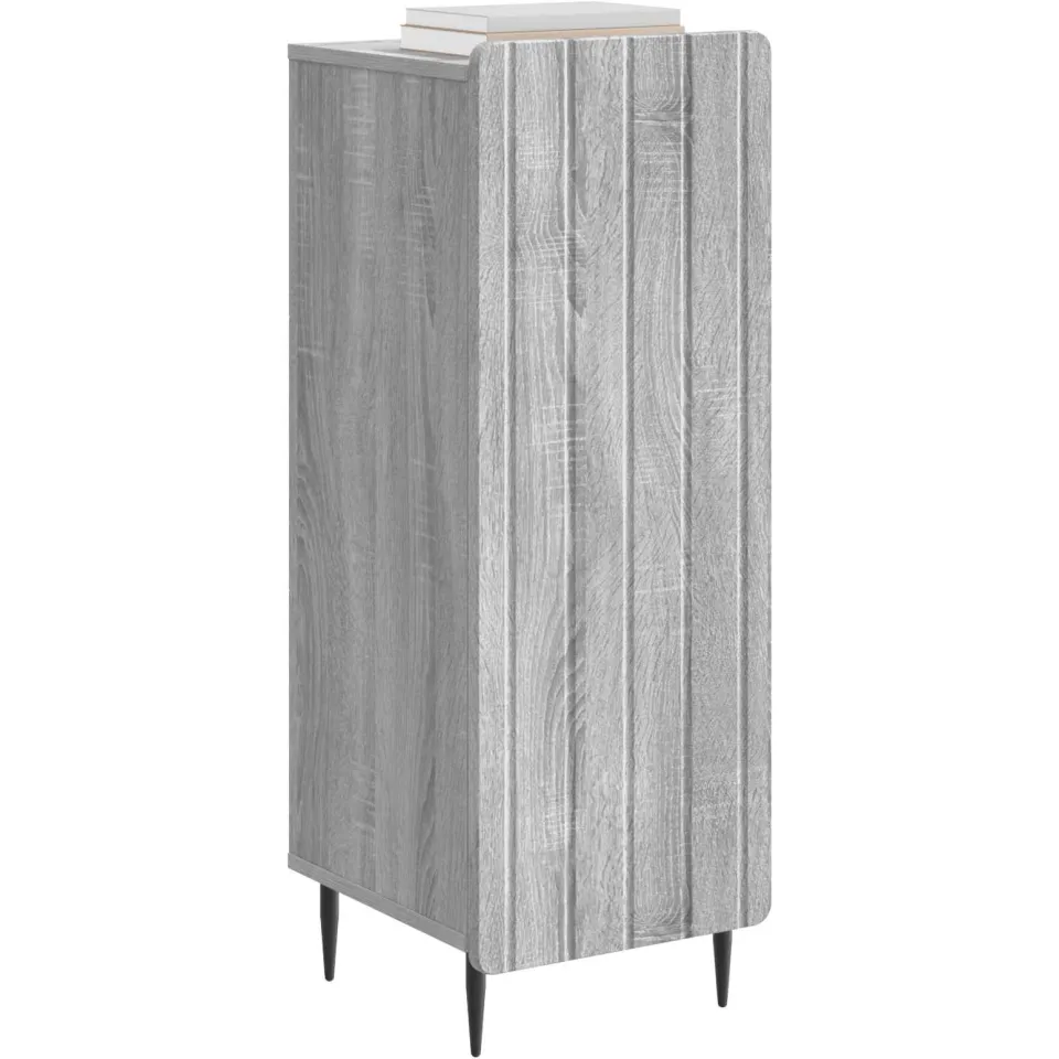 vidaXL Dressoir Grijs sonoma 34,5 x 33 x 92 cm Bewerkt hout