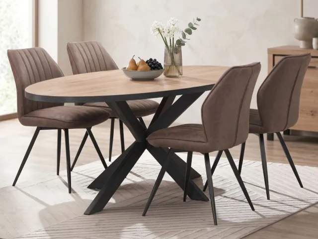 Mobistoxx ELEGA ovale eettafel canadese eik