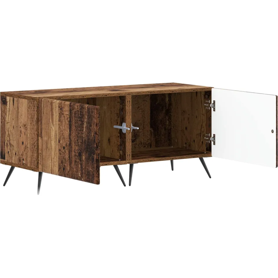 vidaXL Tv-meubel Oud hout Bewerkt hout Bruin