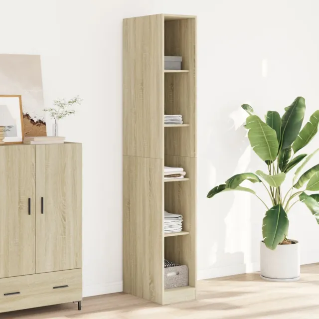 vidaXL Kledingkast 30x50x200 cm bewerkt hout sonoma eikenkleurig, foto 2