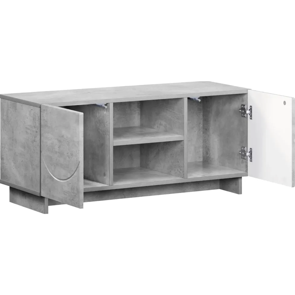 vidaXL TV-standaard 90 x 34,5 x 40 cm Betongrijs Bewerkt hout