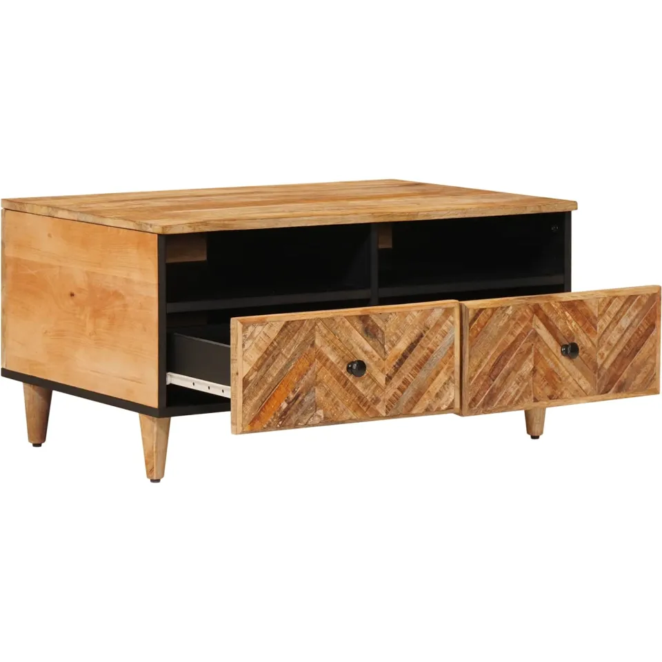 vidaXL Salontafel Bruin 80 x 54 x 40 cm Massief Mango Hout