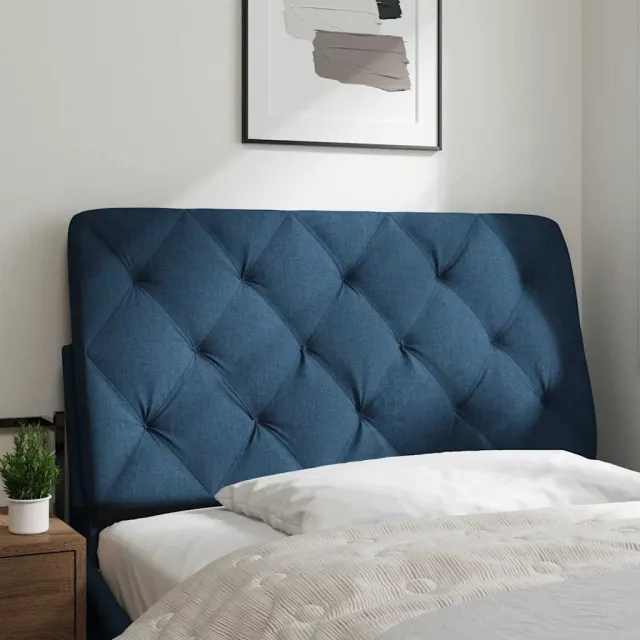 vidaXL Hoofdbordkussen 100 cm stof blauw