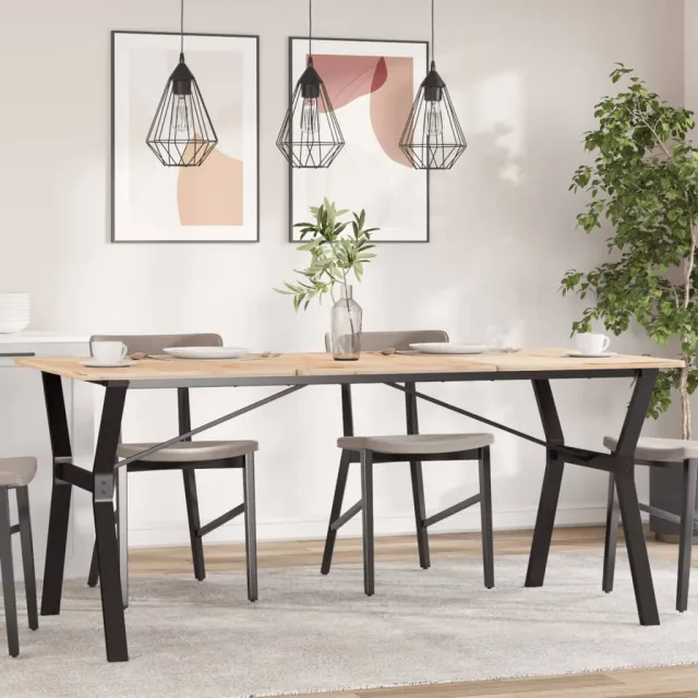 vidaXL Eettafelpoten Y-frame 160x80x73 cm staal Zwart