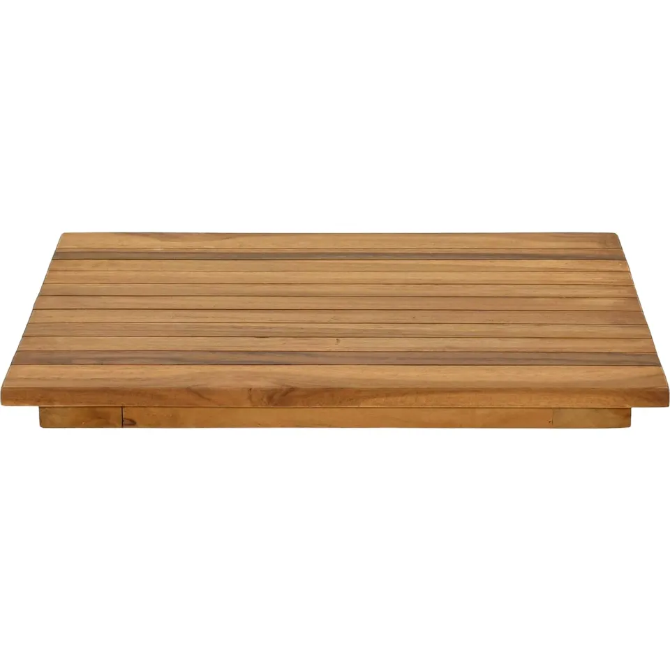 vidaXL Tafelblad 40 x 40 x 3,5 cm Vierkant Massief Teakhout Naturel Bruin