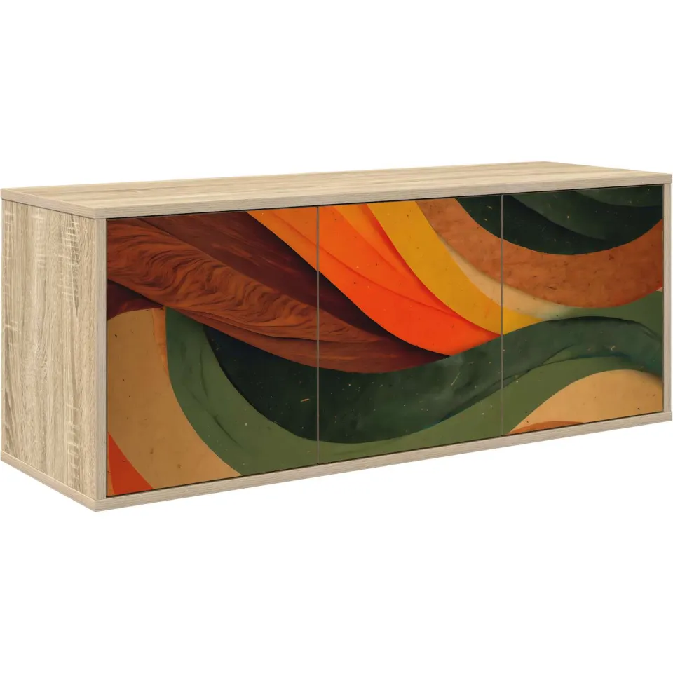 vidaXL Wandgemonteerd tv-meubel BONN 102 x 33 x 40 cm Sonoma Eiken, foto 3