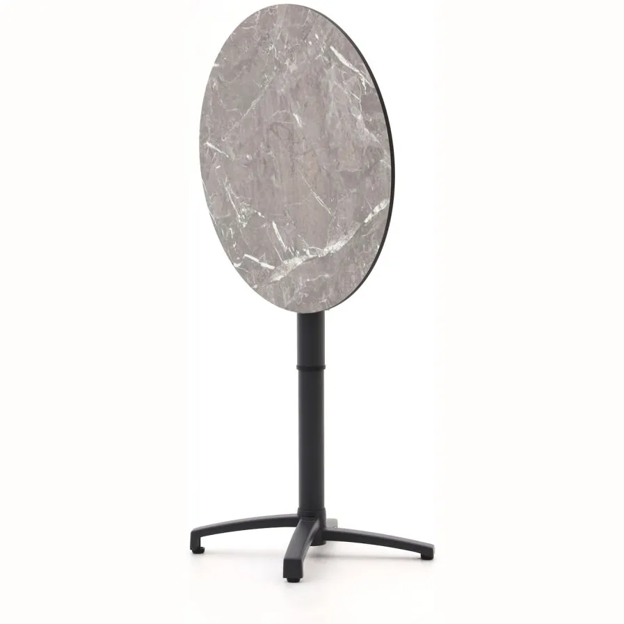 Bellagio tuinmeubelen Bellagio Canzo klaptafel ø80 (h:73/109cm) verstelbaar grijs, foto 5