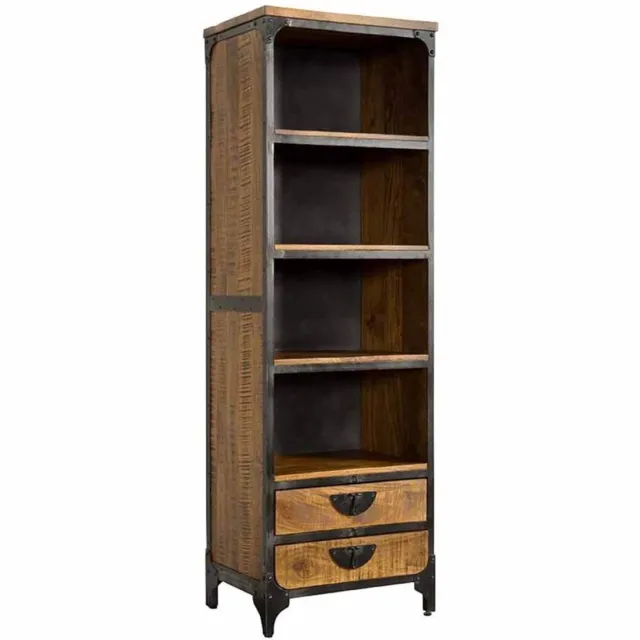 Tower Living Boekenkast Basto - Bruin Hout - 60x40x190cm